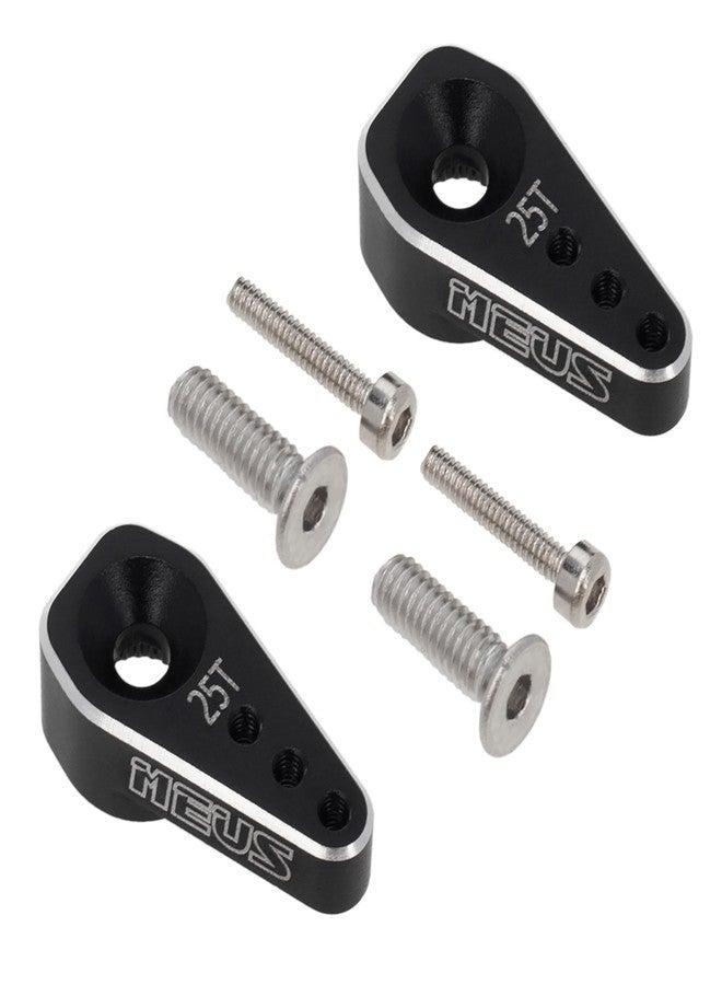 MEUS RACING ذراع سيرفو MEUS RACING SCX24، ذراع سيرفو 25T، قطع غيار مُحسّنة لسيرفو SCX24 عالي العزم، مناسب لسيارات الزحف التي تعمل بالتحكم عن بعد بمقياس 1/24، قطعتان، غير مناسب للسيرفو الأصلي - Image 2